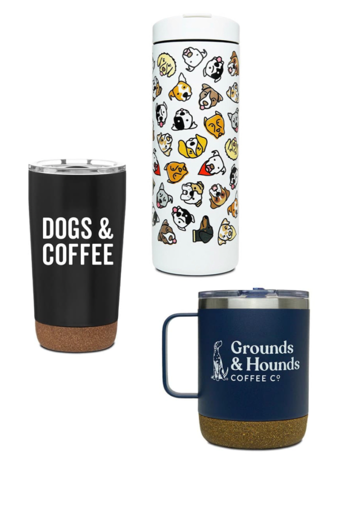 Ground and hounds to-go coffee mugs 