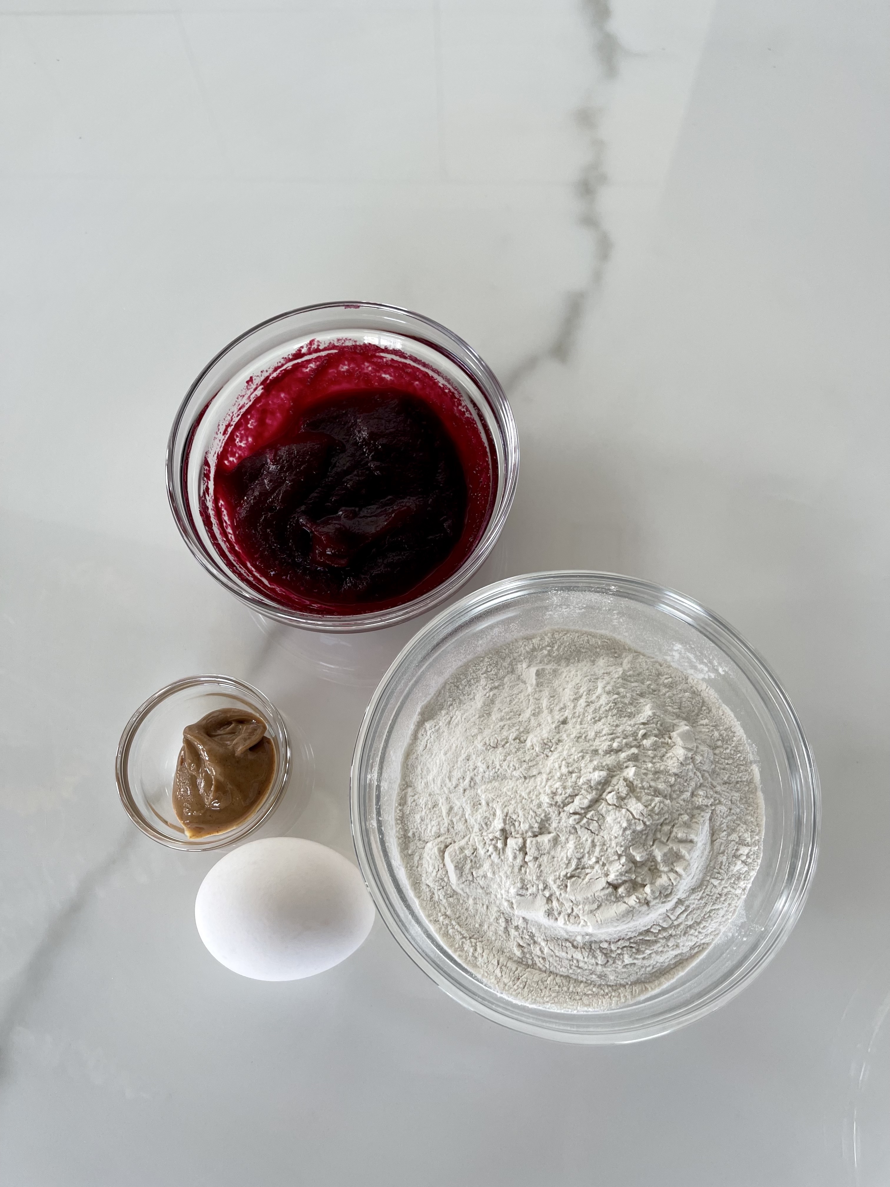 ingredients for heart beet dog treat recipe