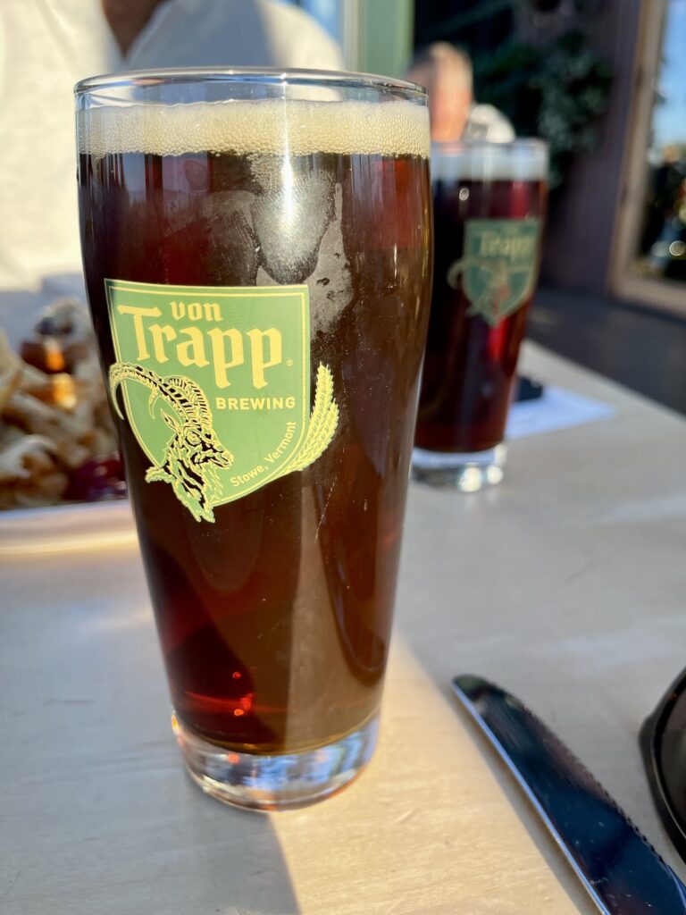 Beer at the Trapp Family Lodge